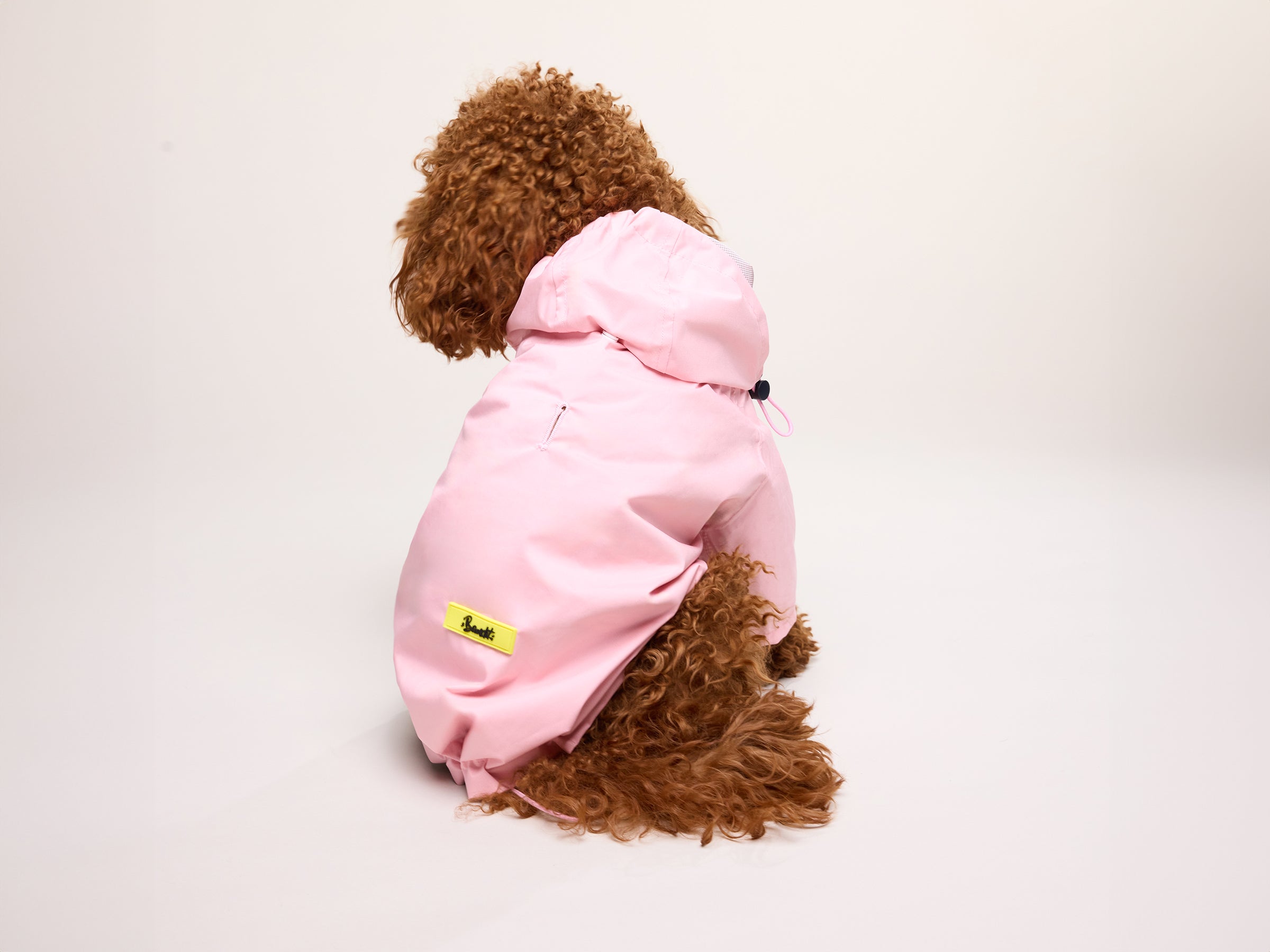 bandit-bubblegum-imperm-able-chien-rose-capuche-harnais image 5