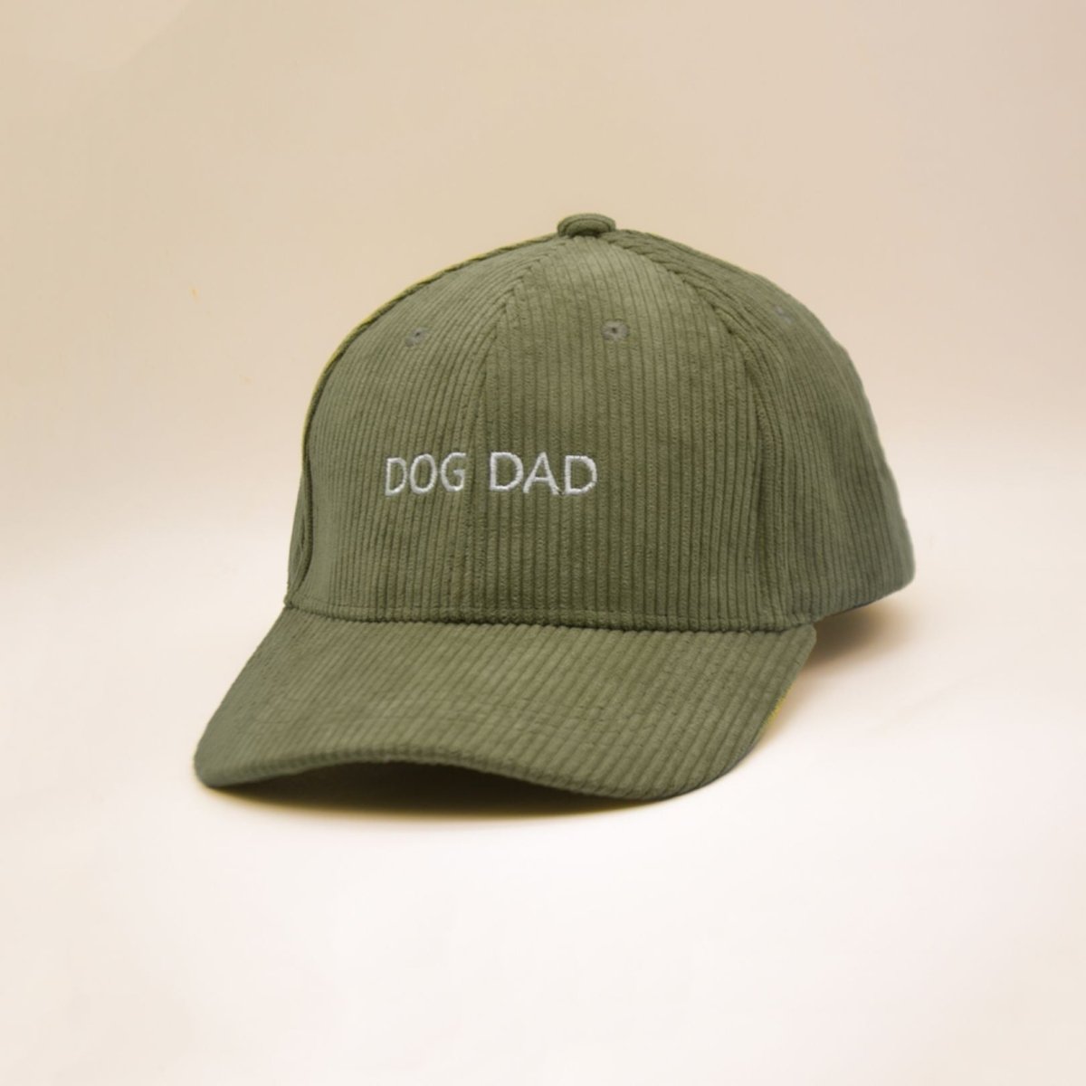 fid-le-paris-dog-dad-casquette-kaki-velours-c-tel-brod-e image 1