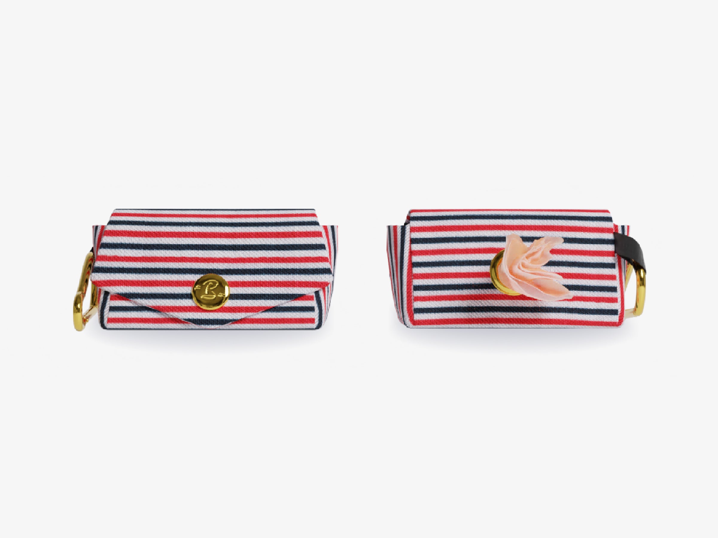 bandit-pochettes-pour-sacs-crottes-tricolore-tui-bouton-pression image 1