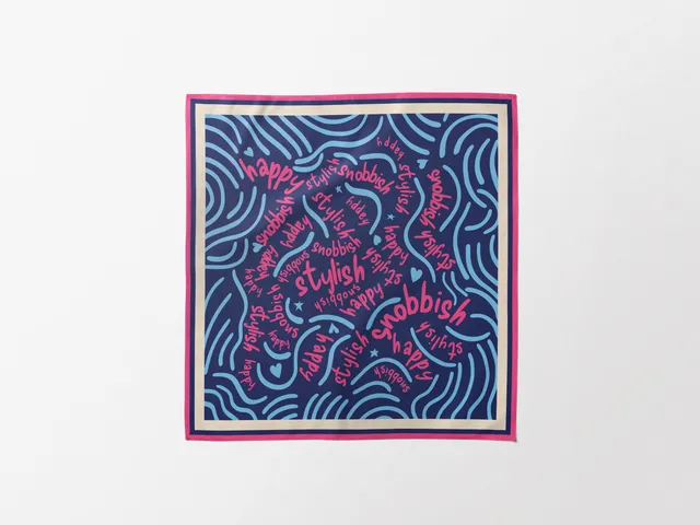 bandit-foulards-happy-snobbish-foulard-chien-bleu-nuit-s-m-l image 1