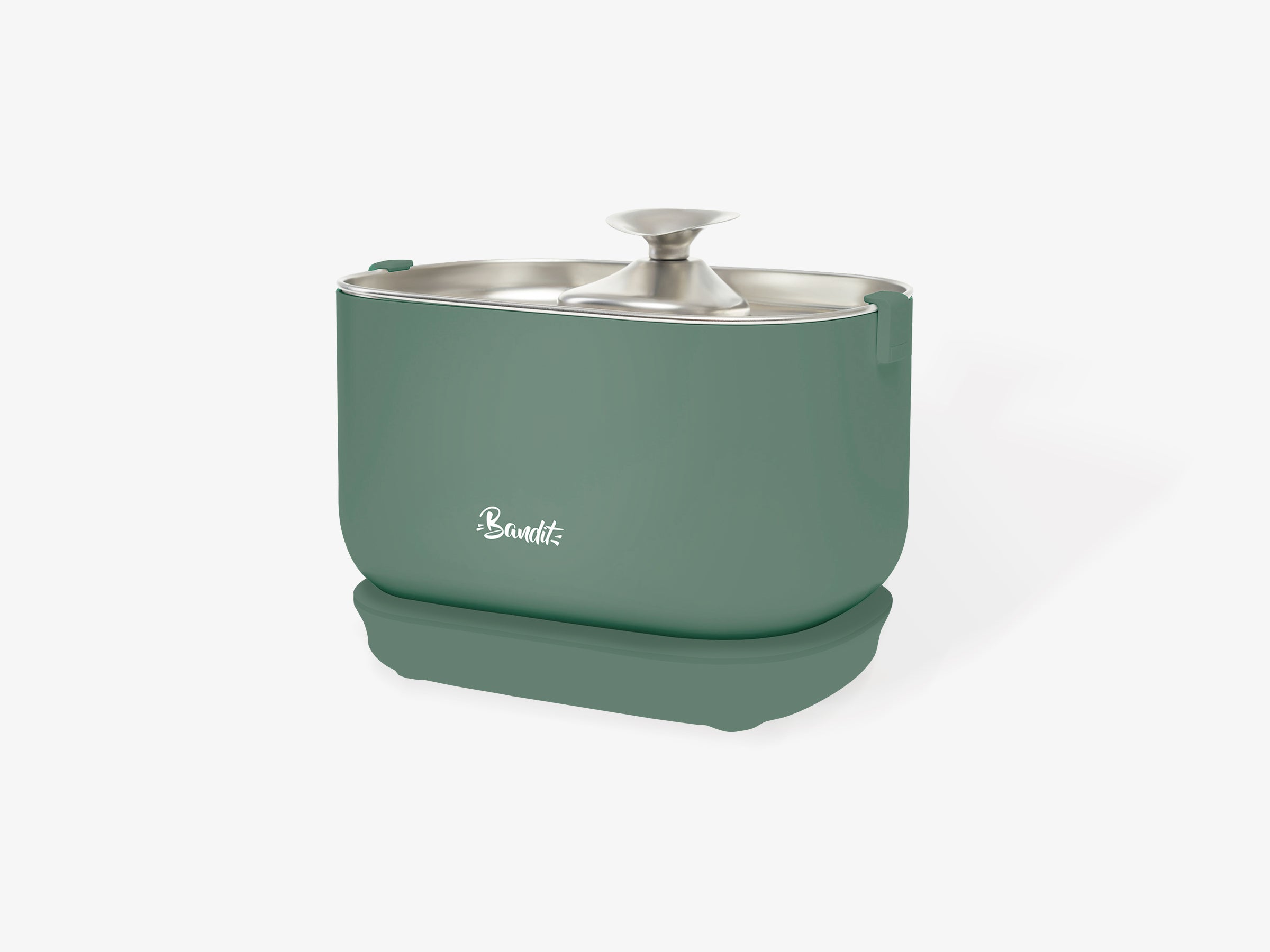 bandit-fontaine-eau-filaire-chat-verte-2-5l-inox-silencieuse image 2