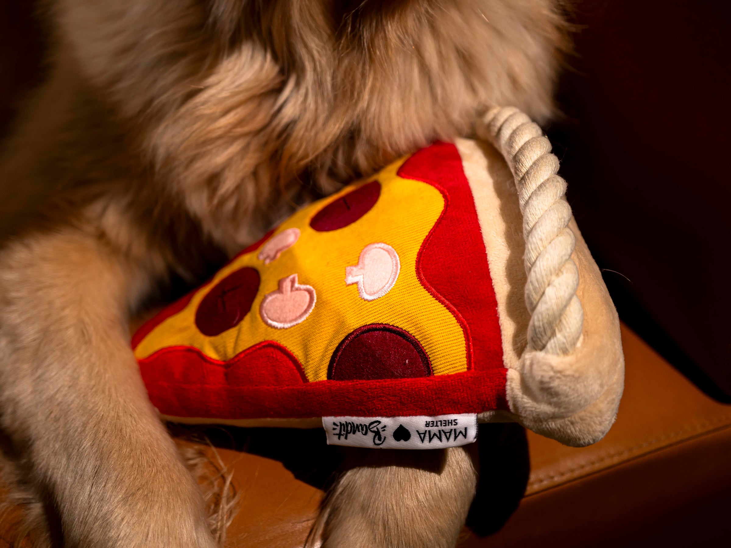 bandit-pizza-jouet-pour-chien-corde-friandises image 2