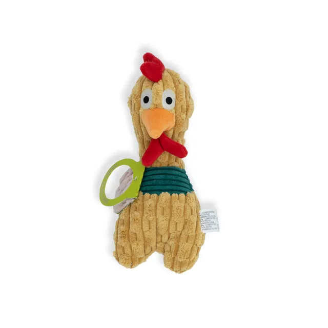 coralpina-velvet-poppy-jouet-poulet-velours-24-cm image 1