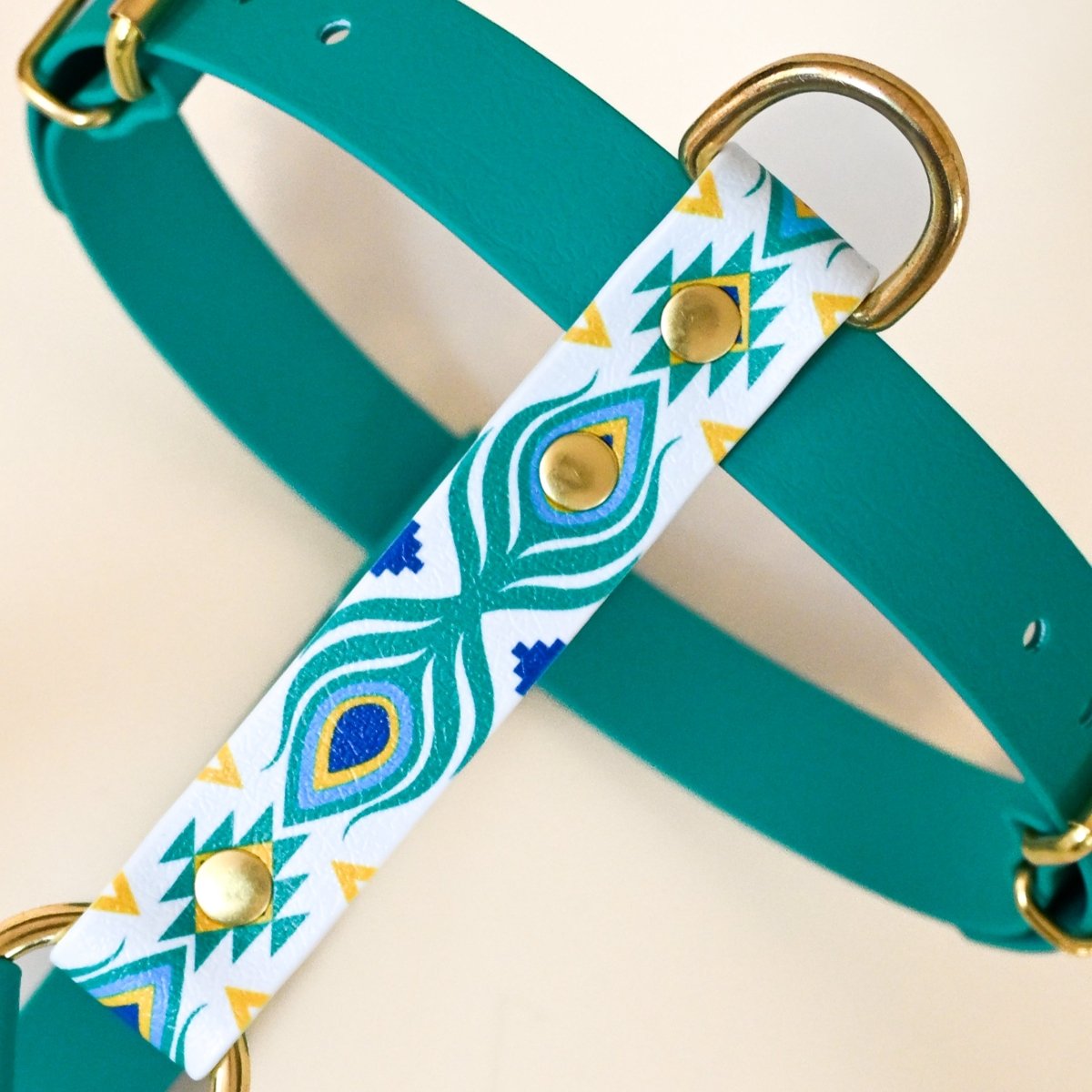 fid-le-paris-tulum-harnais-chien-bleu-paon-imperm-able image 2