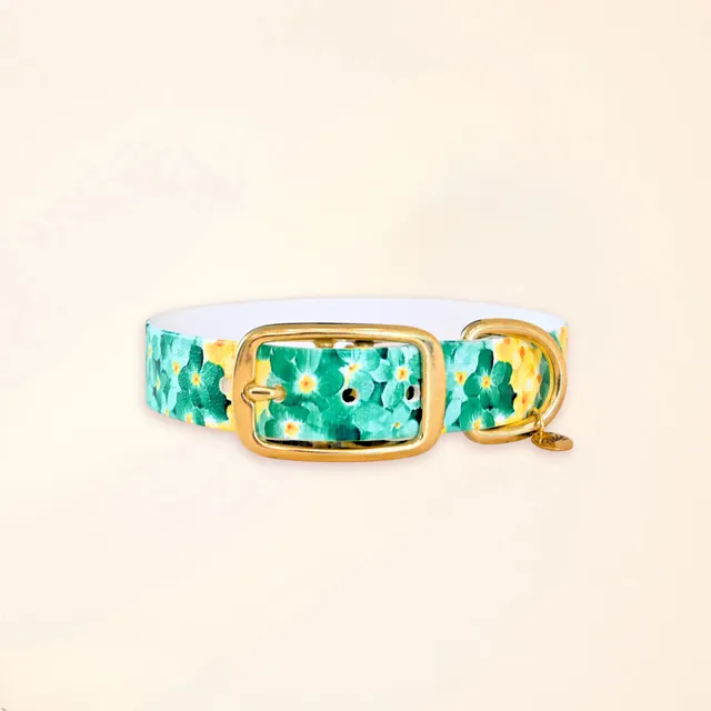 fid-le-paris-the-bloom-collier-chien-vert-floral-taille-m image 1