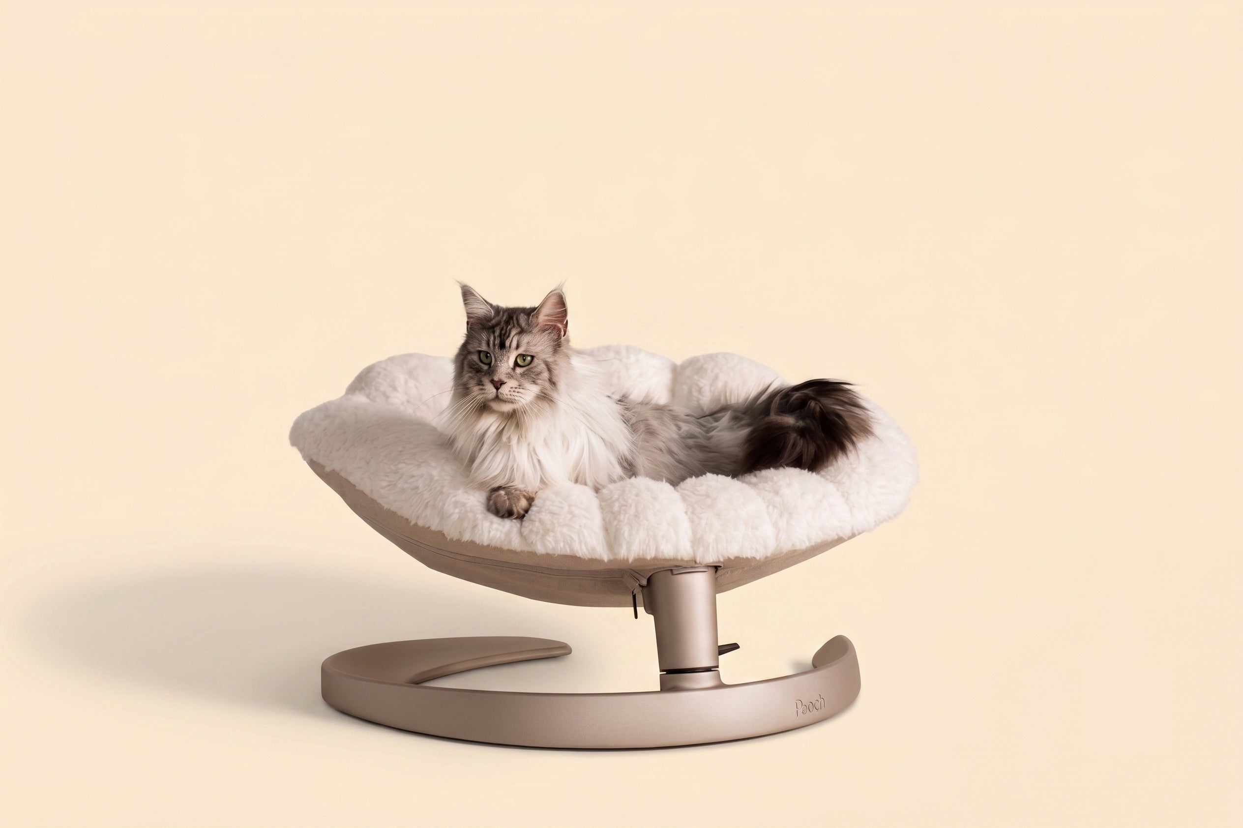 tavo-shell-bandit-fauteuil-suspendu-animal-caramel-70x79-cm image 1