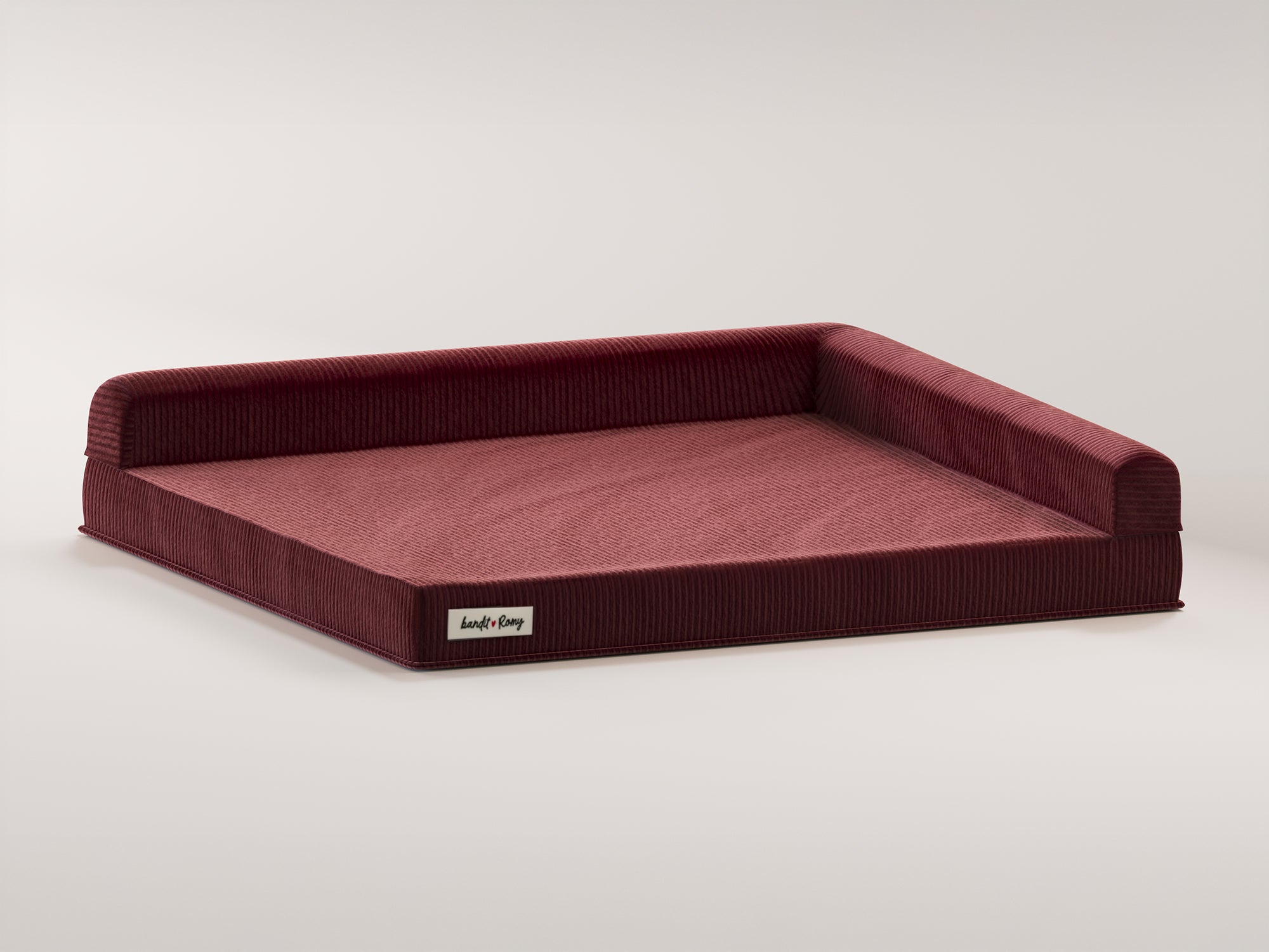 bandit-paniers-romy-panier-chien-velours-burgundy-taille-m image 1