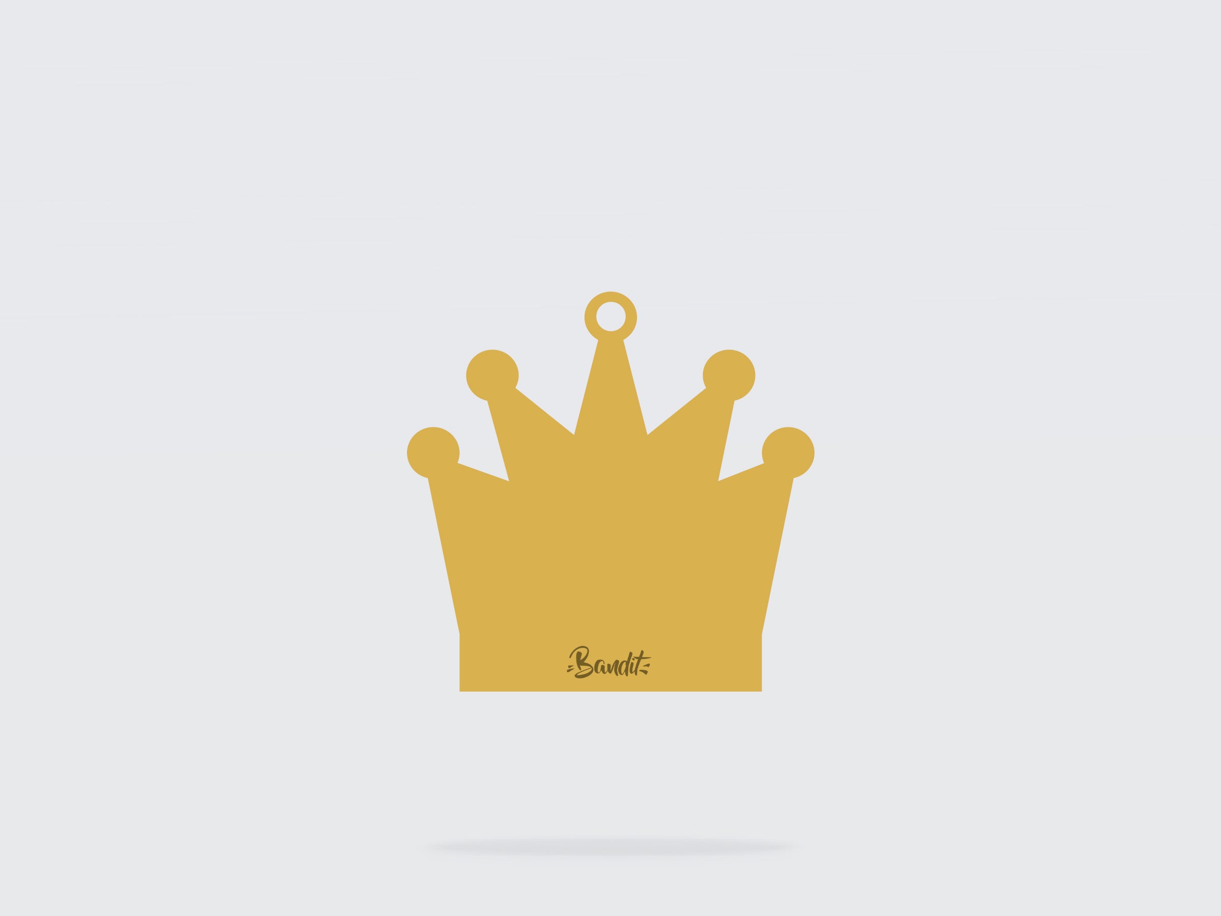 bandit-couronne-m-daille-chat-graver-m-tal-dor image 5