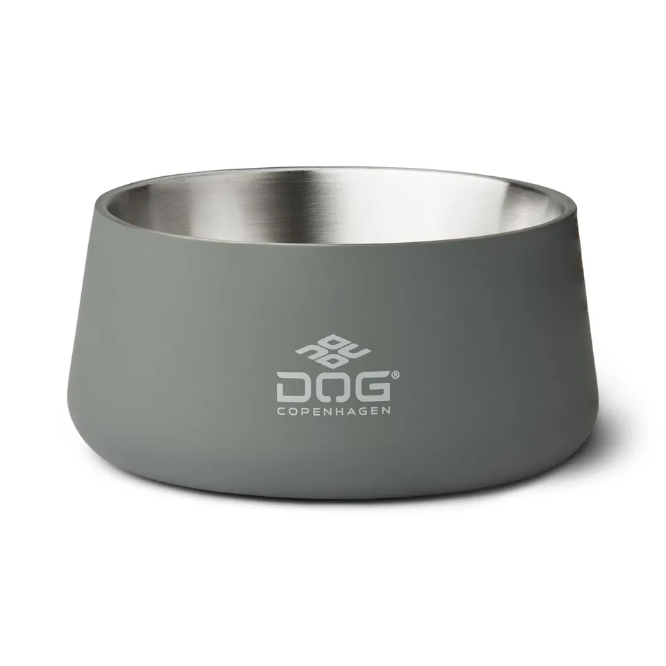 dog-copenhagen-vega-gamelle-inox-cool-grey-s-m-design image 1