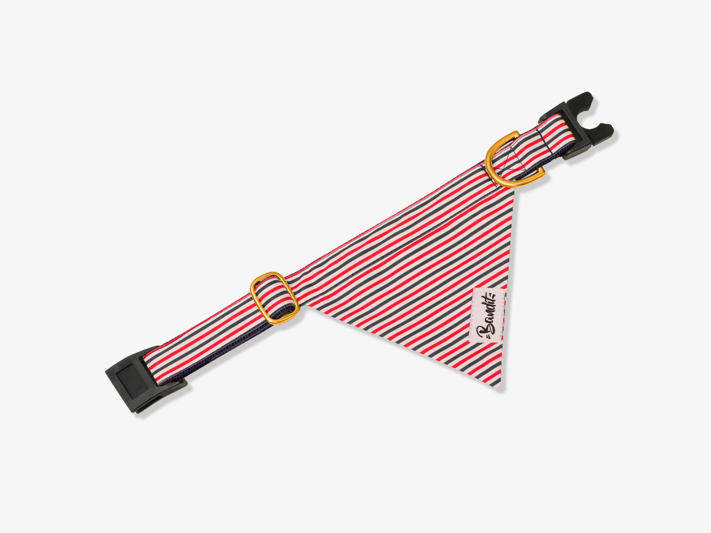 bandit-bandanas-pour-chat-bleu-blanc-rouge-bandana-anti-tranglement image 1