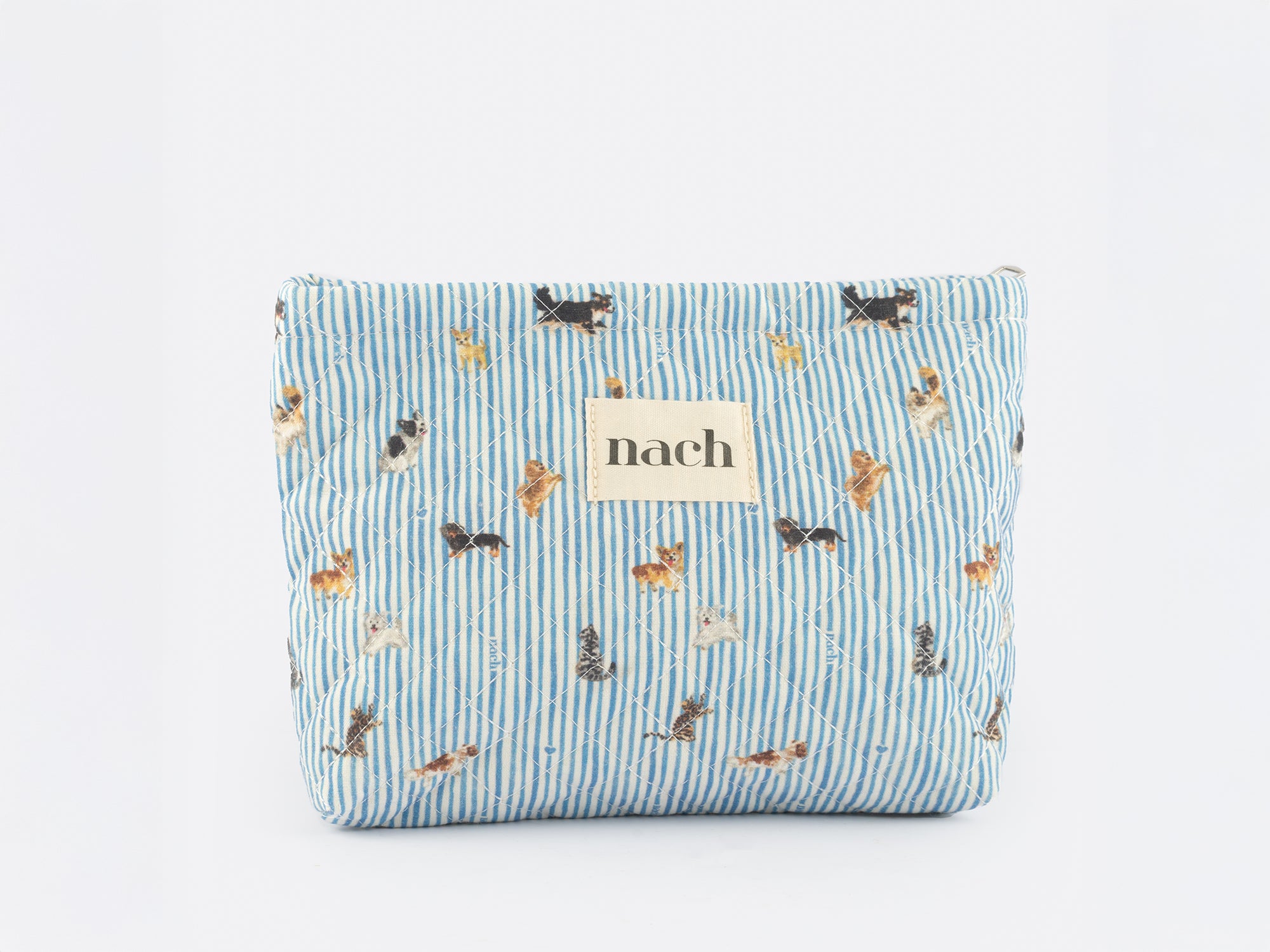 bandit-nach-pochette-matelass-e-chien-bleue-25cm image 1