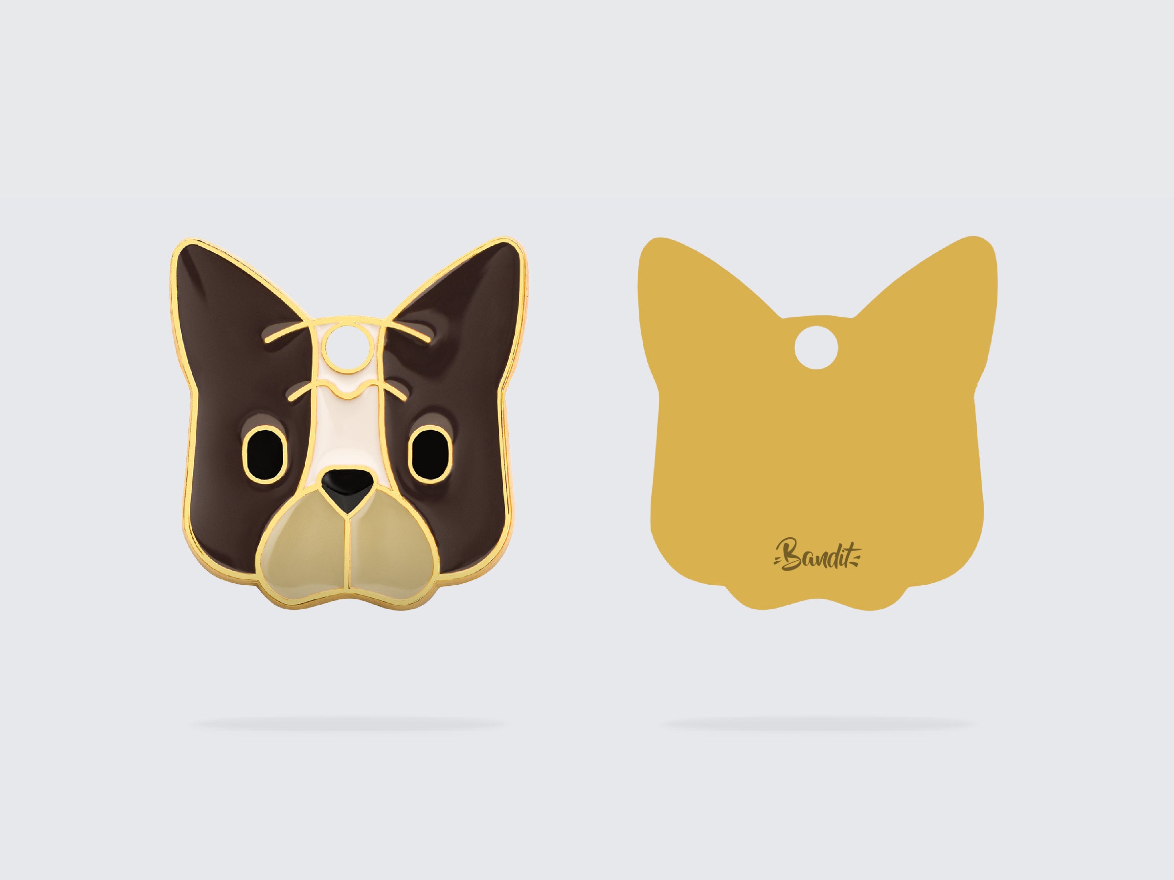 bandit-m-daille-bouledogue-pour-chien-personnalisable image 3