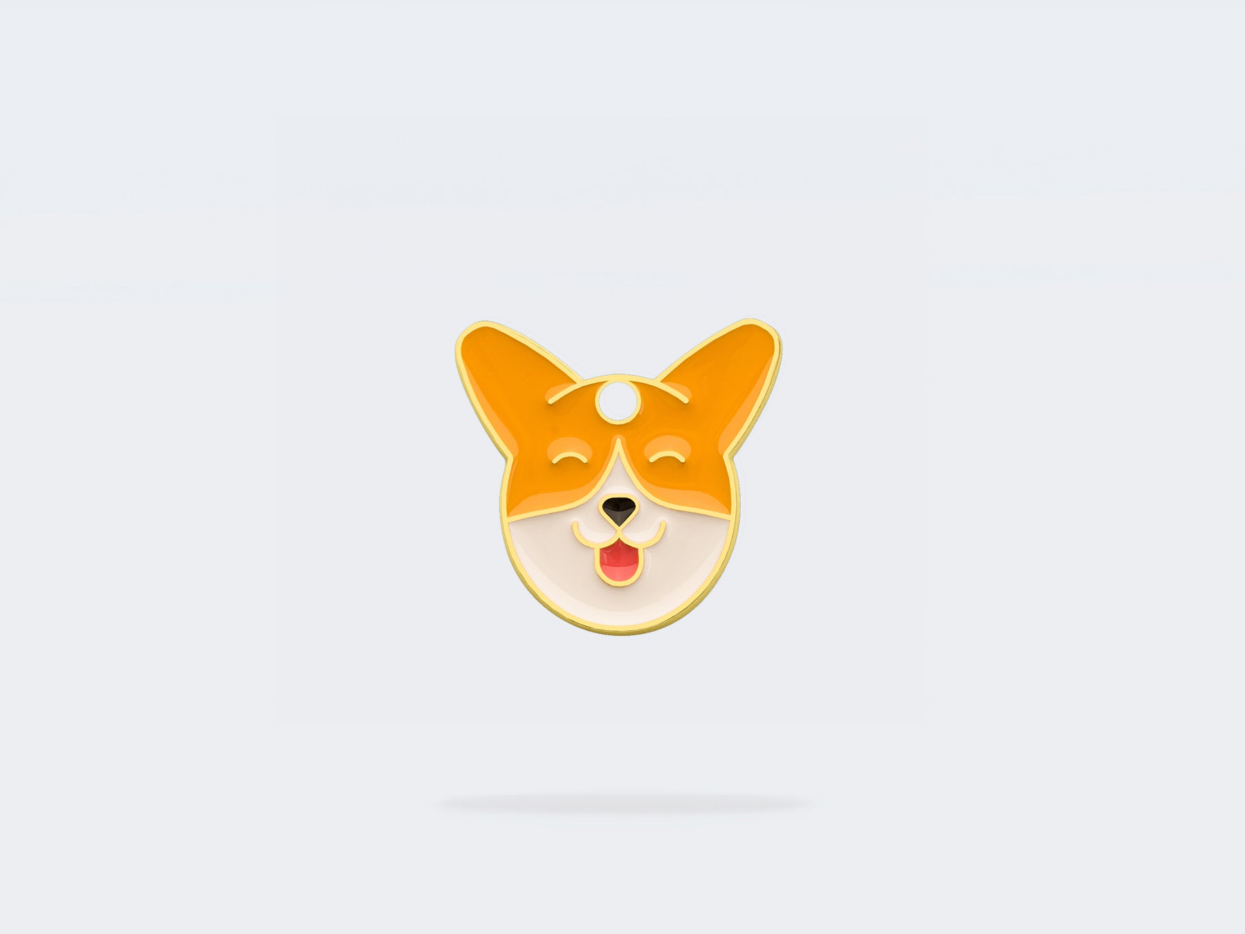 bandit-m-daille-chien-corgi-m-daille-gravable image 1