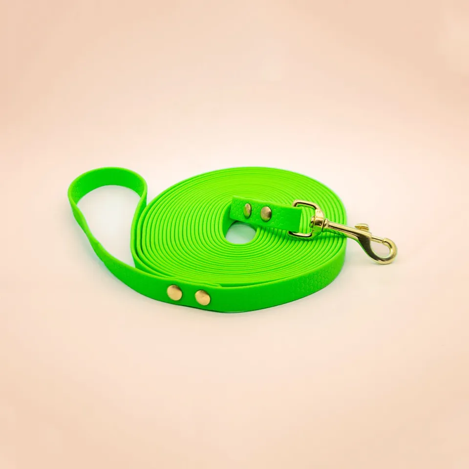 fid-le-paris-laisses-simples-longe-5m-vert-fluo-tpu-16-mm image 1