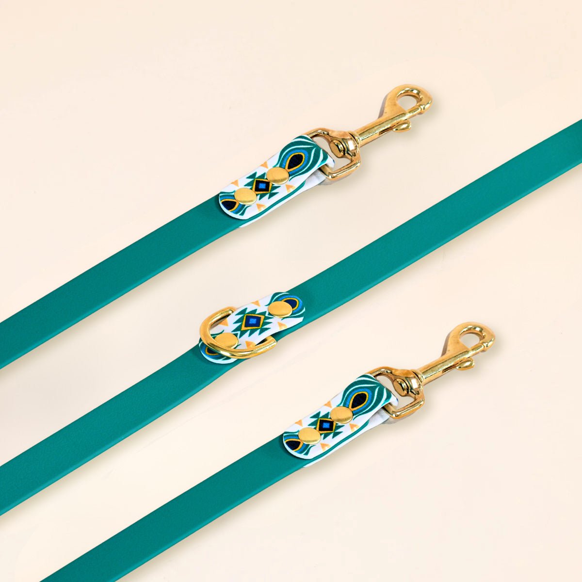 fid-le-paris-tulum-laisse-chien-bleu-paon-16-mm image 1