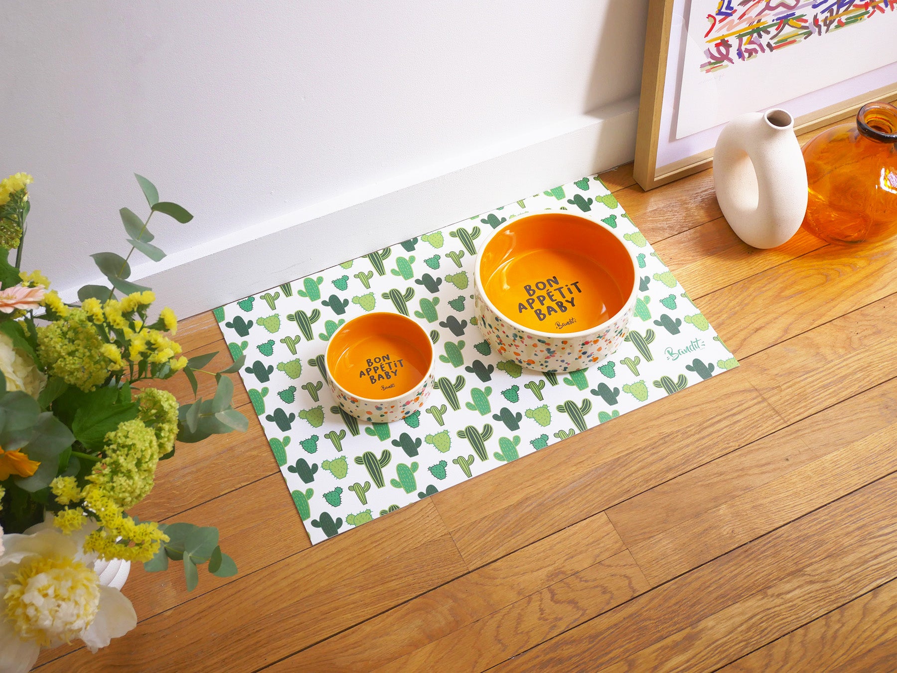 bandit-tapis-de-gamelle-cactus-tapis-gamelle-chien-et-chat image 4