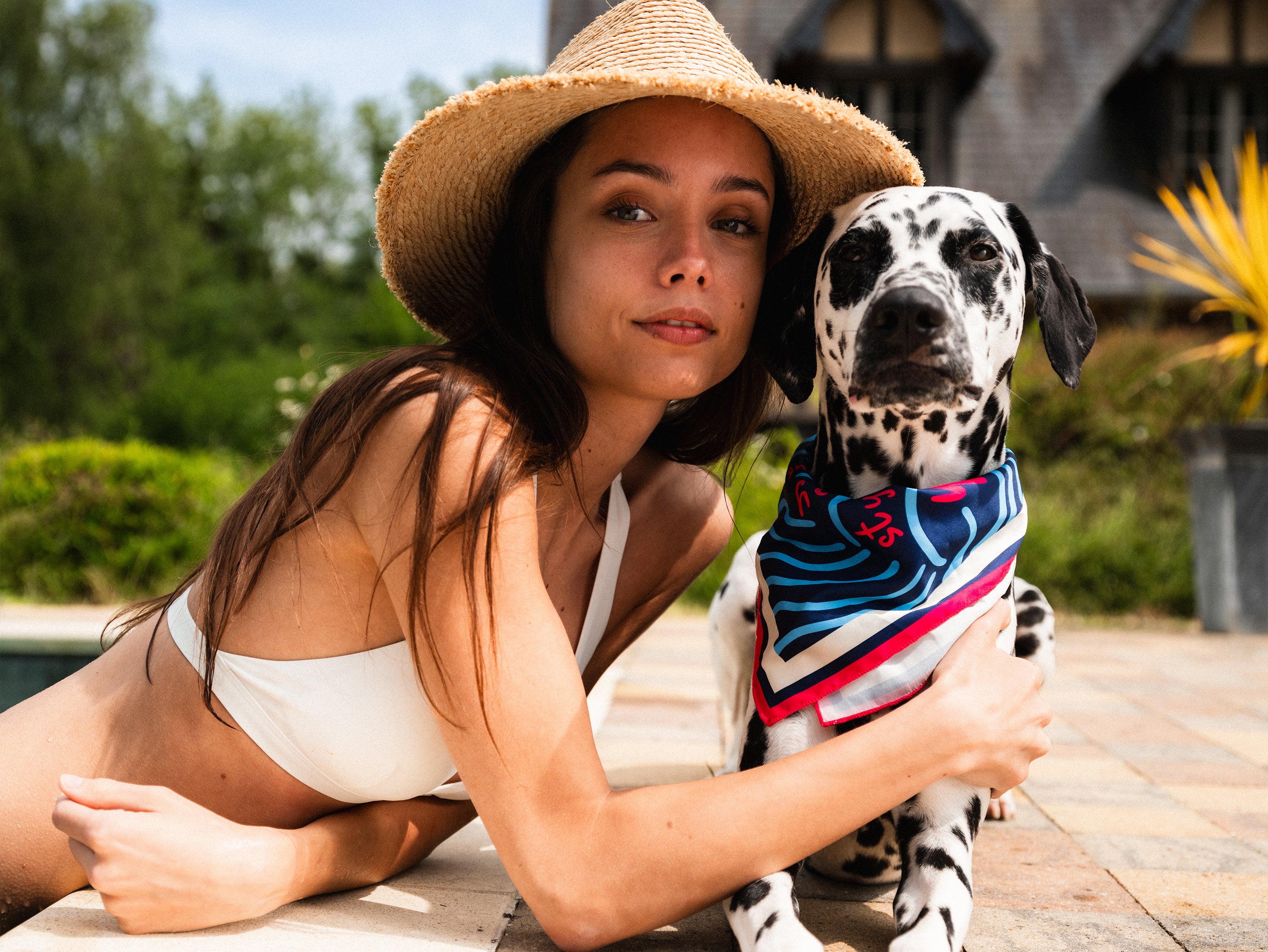 bandit-foulards-happy-snobbish-foulard-chien-bleu-nuit-s-m-l image 2