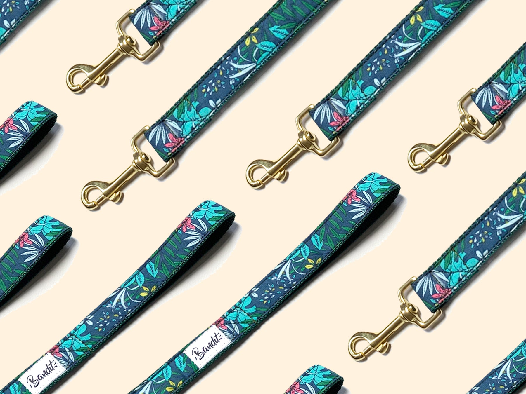 bandit-tropical-laisse-pour-chien-120-cm-motif-tropical image 1