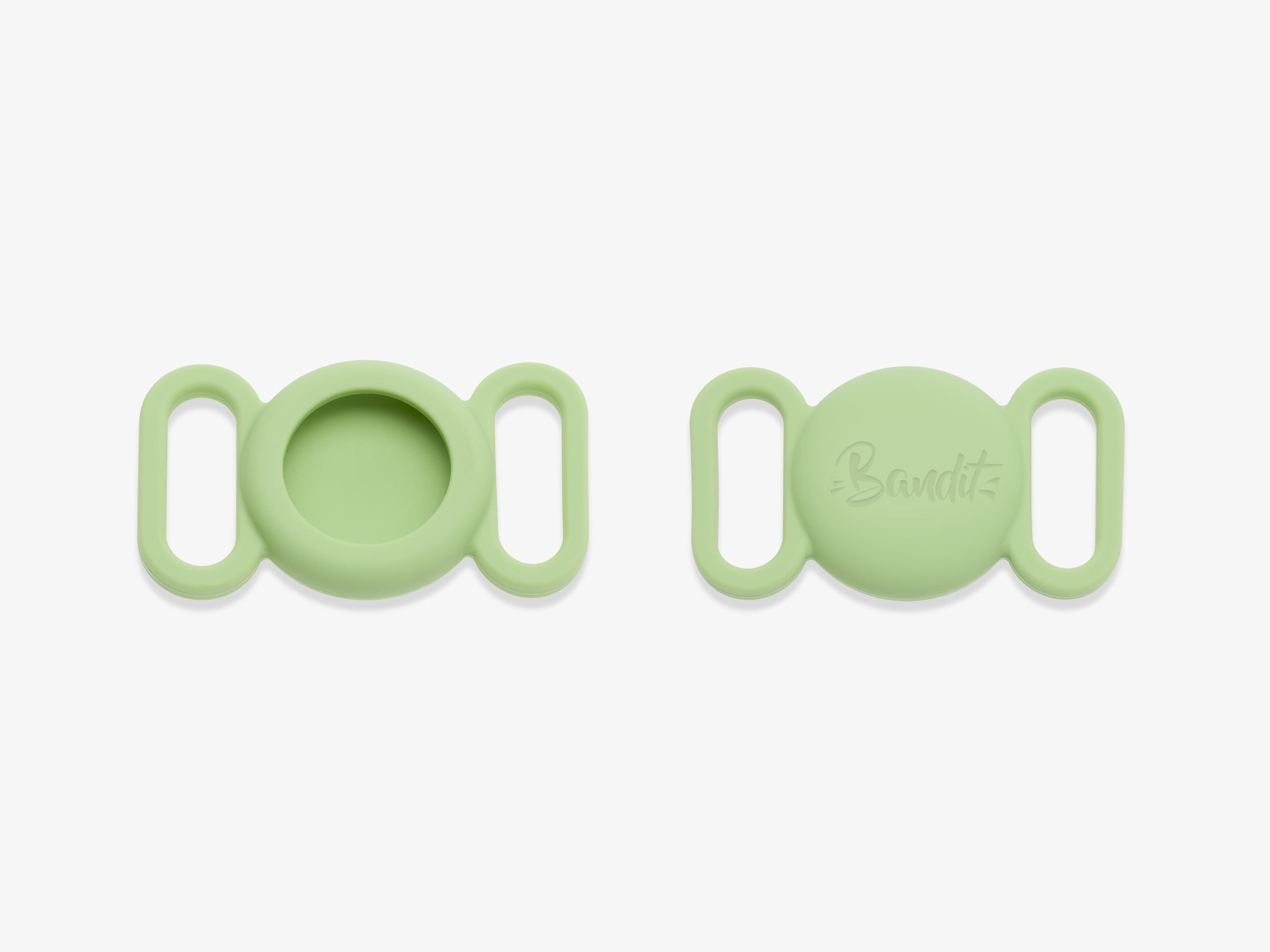bandit-tui-airtag-silicone-vert-menthe-collier-chien image 1