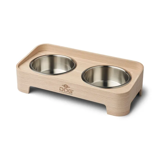dog-copenhagen-skagen-bar-gamelle-chien-m-oak-inox-double image 1
