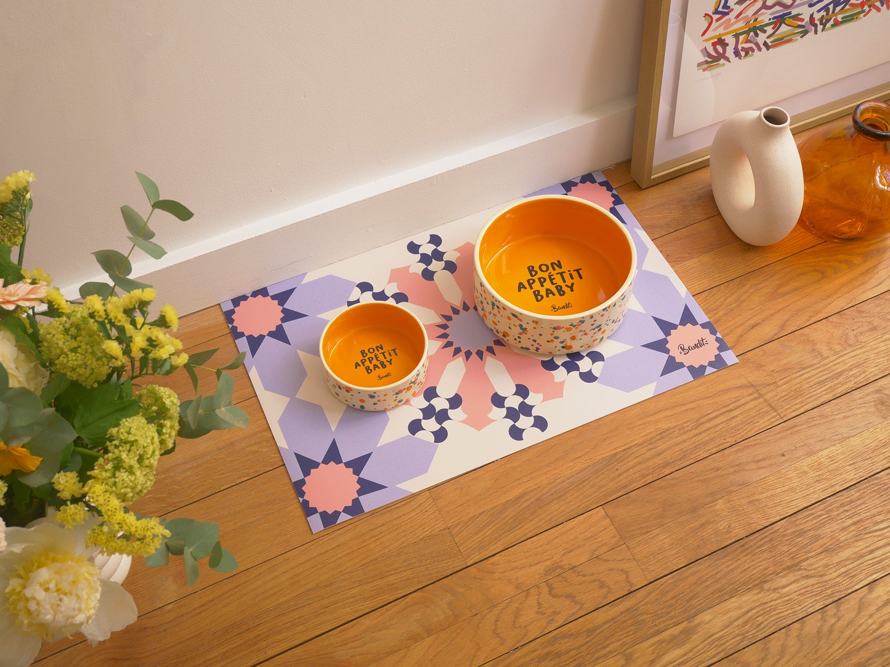 bandit-bloom-bloom-tapis-gamelle-chien-chat-55x33-cm image 3