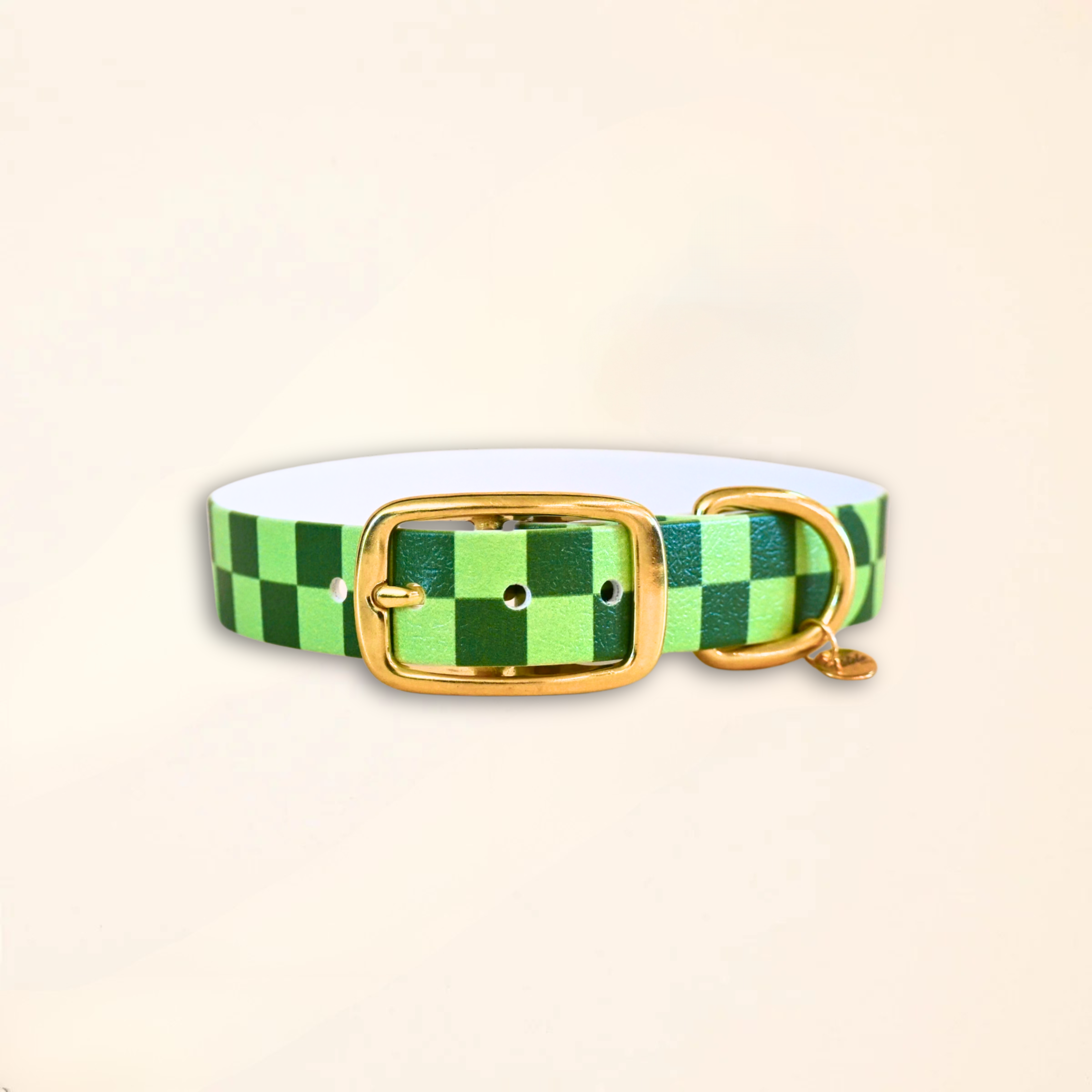 fid-le-paris-damier-collier-chien-vert-m-34-40-cm-waterproof image 1