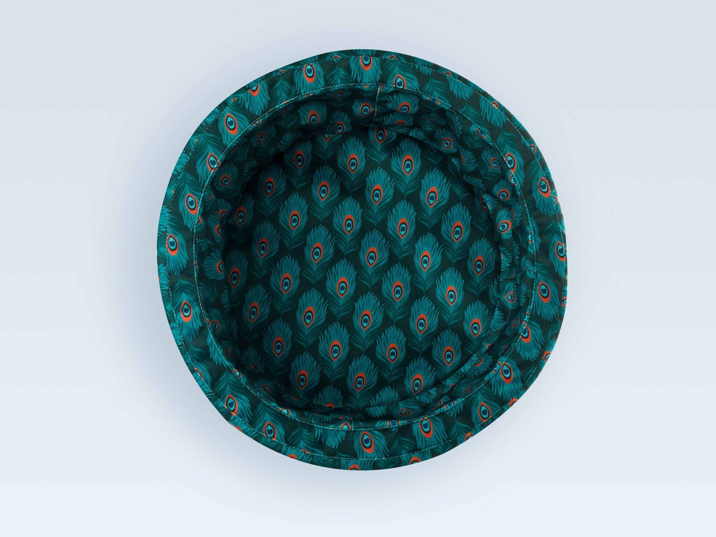 bandit-paniers-pour-chat-rond-plumes-de-paon-panier-paon image 3
